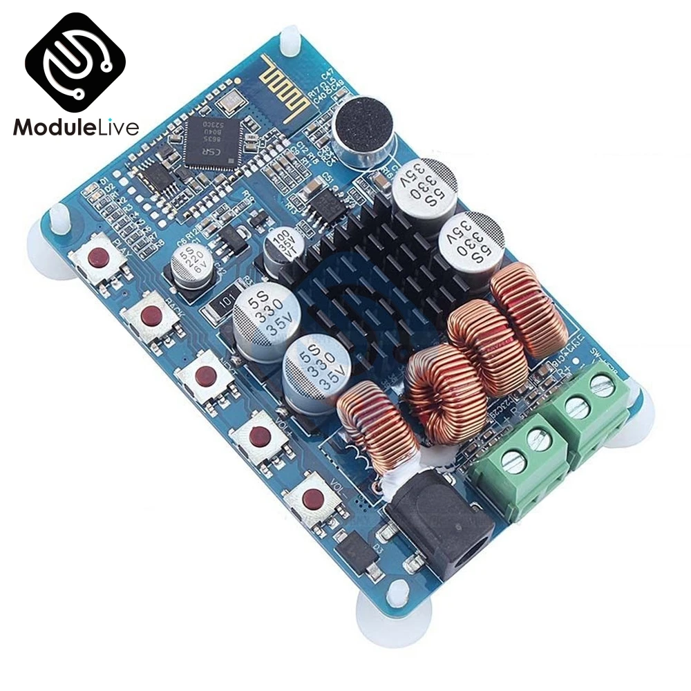 Усилители TPA3116 50 Вт * 2 беспроводной цифровой приемник Плата усилителя Bluetooth 4 0