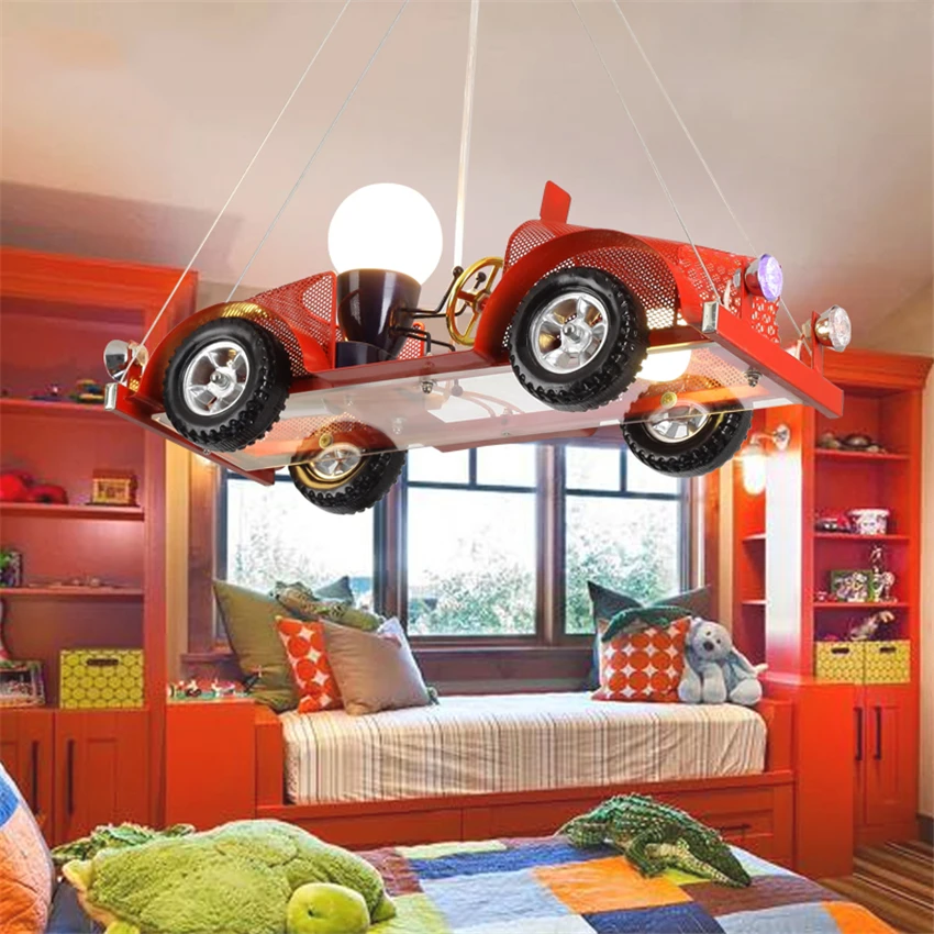 LED E27 Red Car Kitchen Dining&ampbar Pendant Lights Child Bedroom Lamp Christmas Gift Birthday Decoration Fixtures | Освещение
