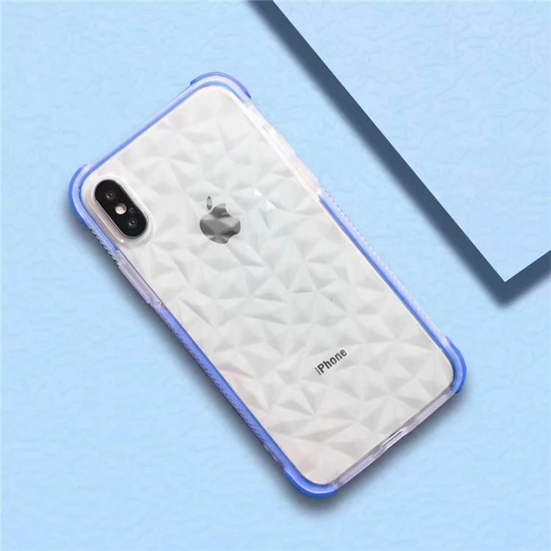 Diamond Gasbag Shockproof Case for iphone XR XS MAX X 7 6 6s 8 Plus Full Body Clear TPU Cover Samsung Galaxy S8 S9 |