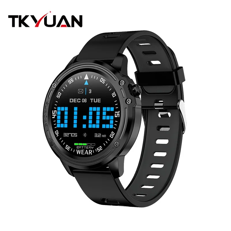 TKYUAN L8 Смарт-часы для мужчин IP68 Водонепроницаемые Смарт-часы с ECG PPG кровяное давление пульсометр спортивные фитнес PK L5 L7 B65