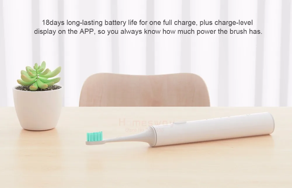 Xiaomi Mijia Smart Sonic электрическая зубная щетка Водонепроницаемая IPX7 приложение управление usb зарядка база сменный цвет круг дизайн