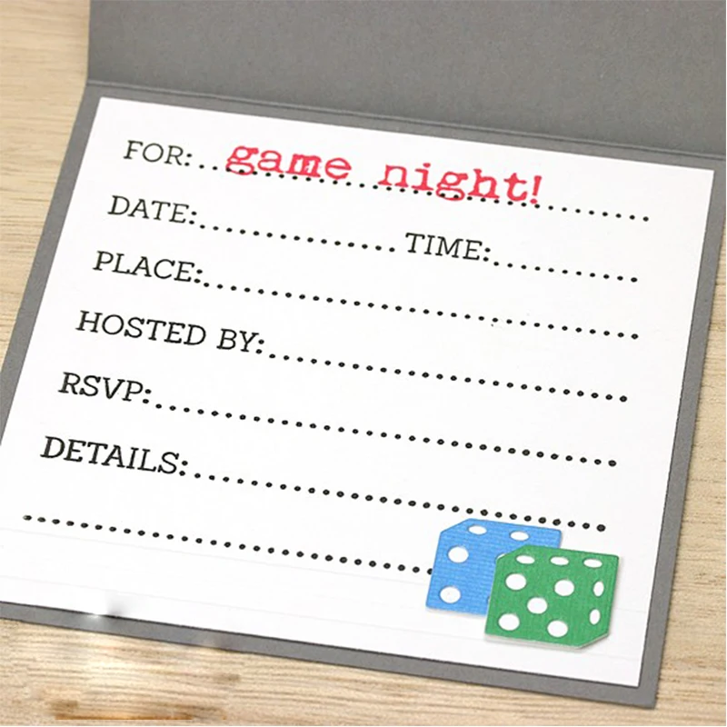 Квадратные игральные кубики металлический Трафаретный вырубной штамп Трафареты