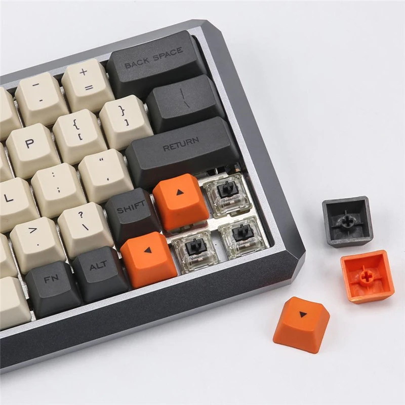 Углеродная 64 раскладка краситель sub Keycaps OEM профиль включает 1 75 Shift Fit GK64