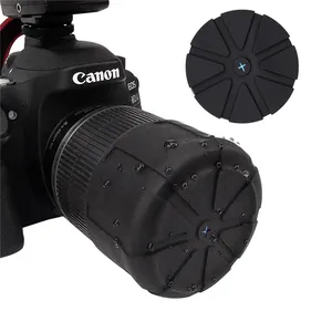 Универсальная силиконовая Крышка для объектива подходит для большинства зеркальных фотокамер, защита от царапин, водонепроницаемая Пыленепроницаемая Крышка для линз 62-110 мм