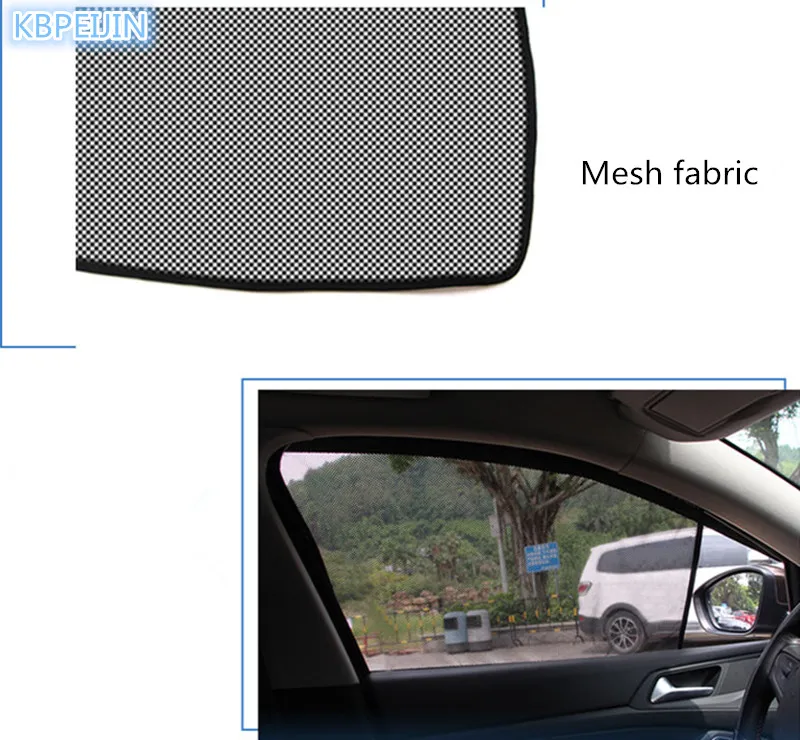 4 шт. аксессуары Автомобильные магнитные боковые окна солнцезащитные наклейки