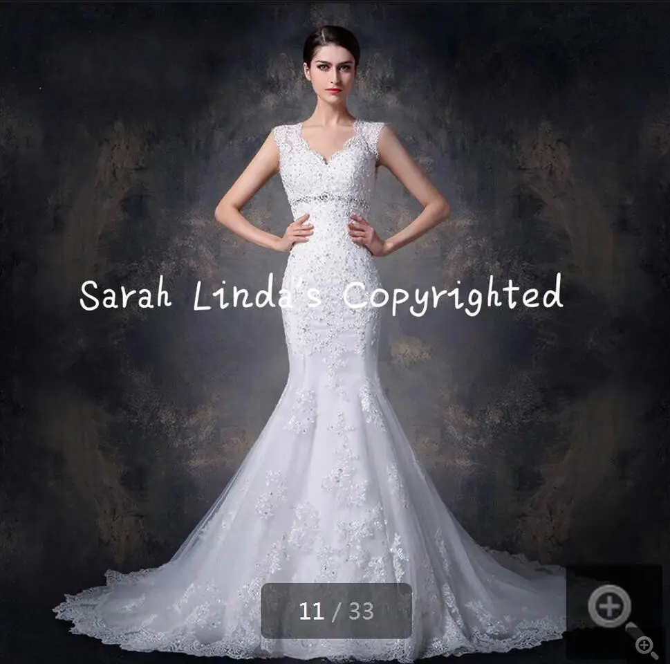 Новый Дизайн 2016 модные свадебные платья с рукавами крылышками Русалочки