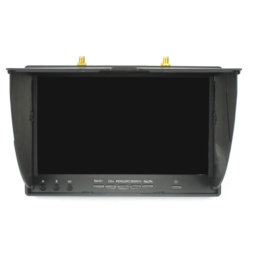 LS-5802D 5,8G FPV DVR " монитор 7 дюймов ручной ЖК-экран приемник для RC Racer Drone Мультикоптер аксессуар встроенный аккумулятор