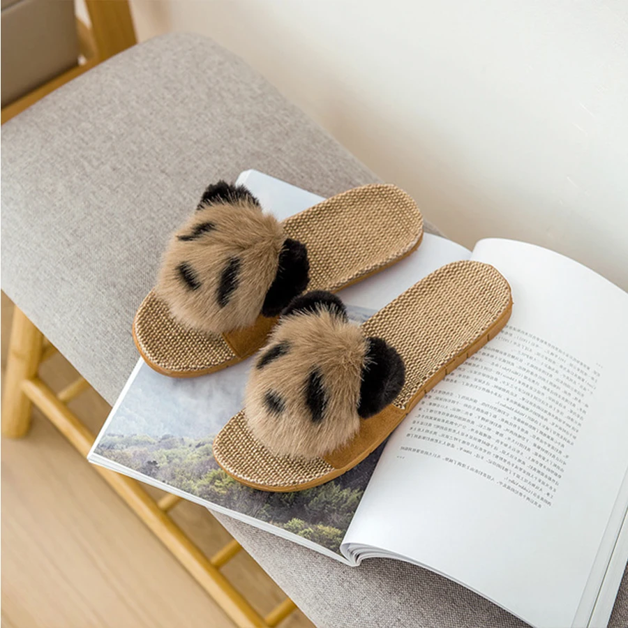 LCIZRONG милые летние пляжные тапочки с рисунком панды для женщин модные уличные из