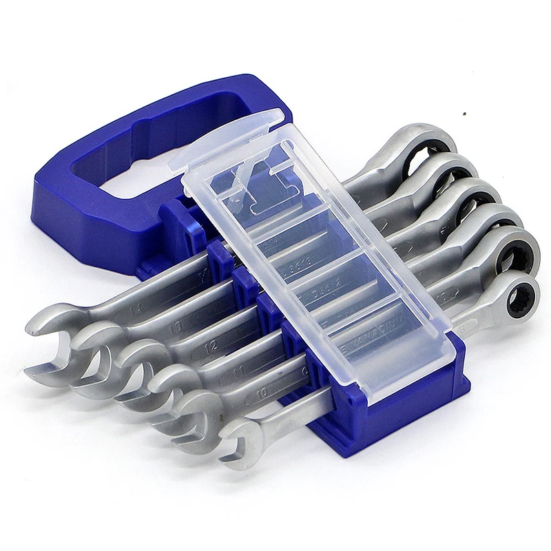 YOFE 6pcs/set 8 10 12 13 14 17mm Ratchet Handle Wrench Quick Metric Universal Spanner Combination Set Auto Repair Tools | Инструменты