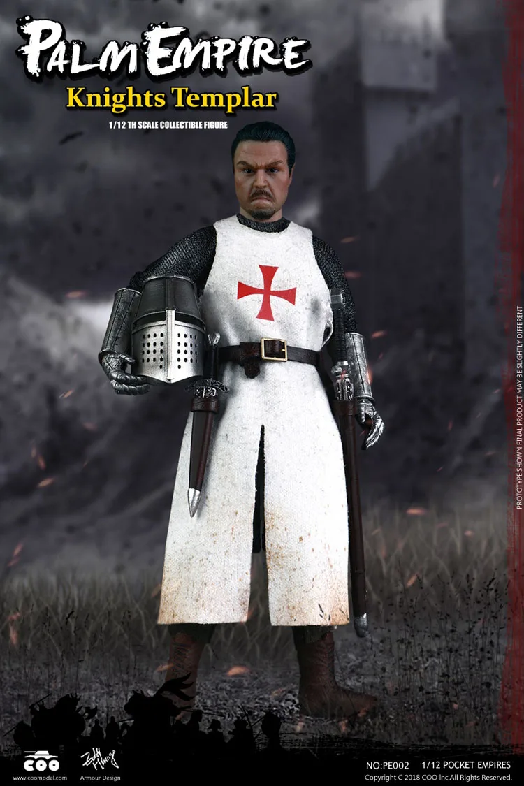 COOMODEL 1/12 масштаб Teutonic Тамплиер Hospitaller рыцарские воины Мужская фигурка Коллекционная фигурка куклы модель