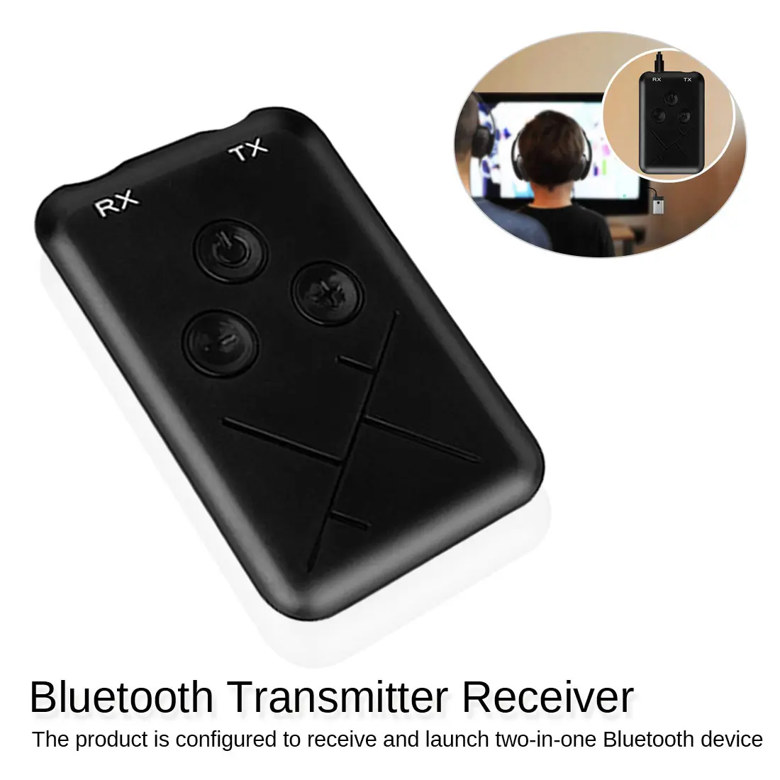 Аудио адаптер 3,5 мм Музыкальный USB адаптер 2в1 Bluetooth 4,2 передатчик и приемник стерео