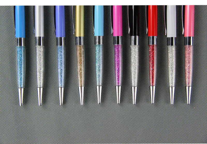 Хрустальная ручка Алмазные шариковые ручки 2 в 1 стилус для сенсорного экрана