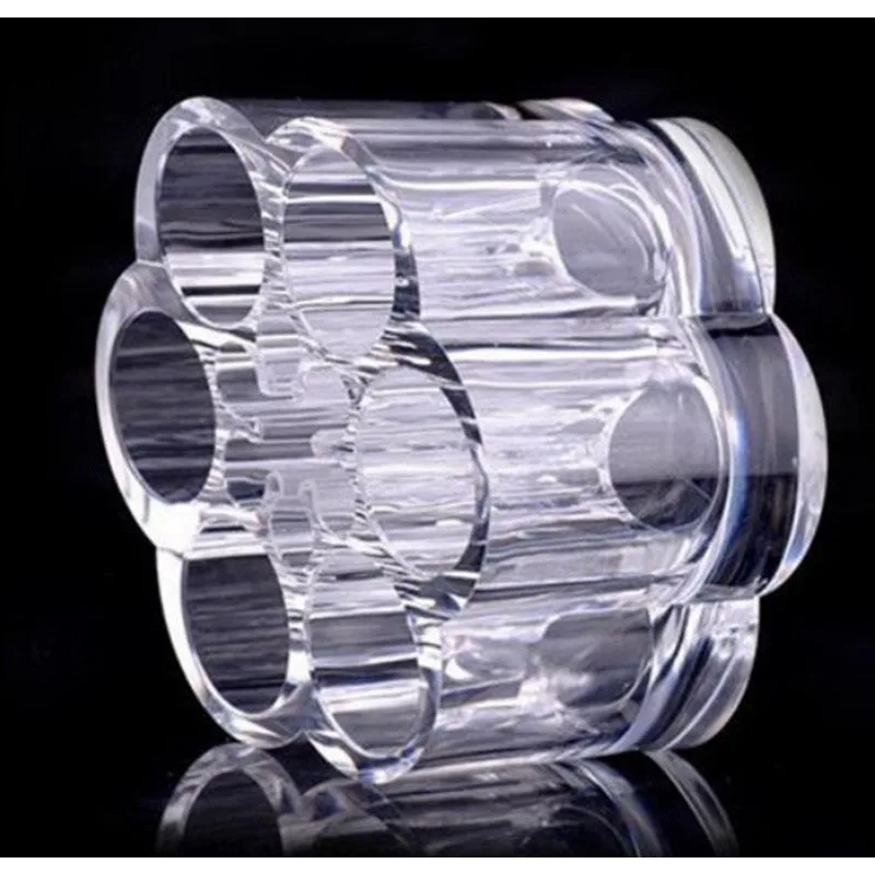 6 отверстий прозрачный круглый пластиковый акриловый косметический стеллаж для