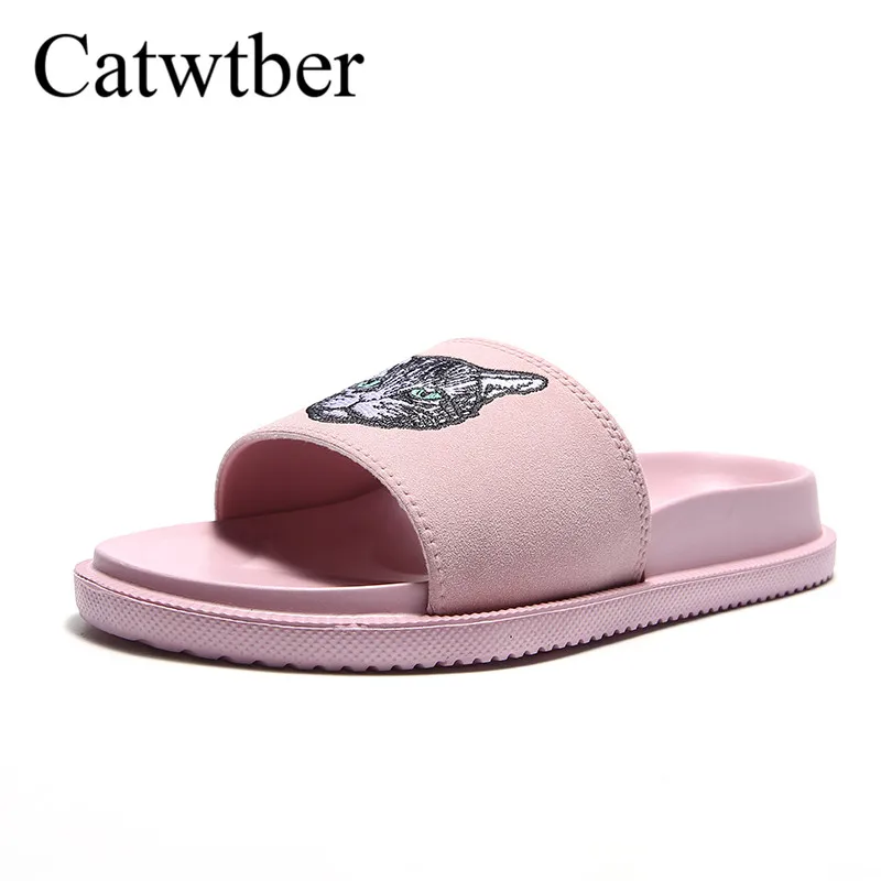 Catwtber Новый 2018 Летняя стильная обувь женщина кошка сандалии хорошее качество zapatos