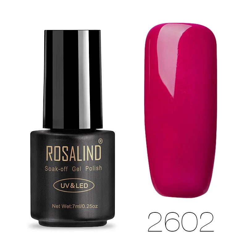 RA2602 ROSALIND Гель-лак для ногтей Дизайн ногтей праймер для ногтей 7 мл Гибридный Гель-лак замачиваемый УФ светодиодный акриловый Гель-лак для маникюра - Цвет: RA2602