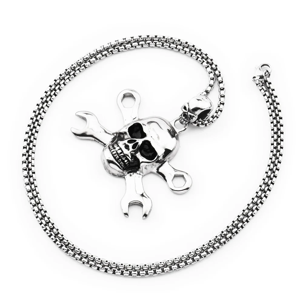 Новинка 2017 года в стиле хип-хоп goofan кулон Цепочки и ожерелья из нержавеющей ключ