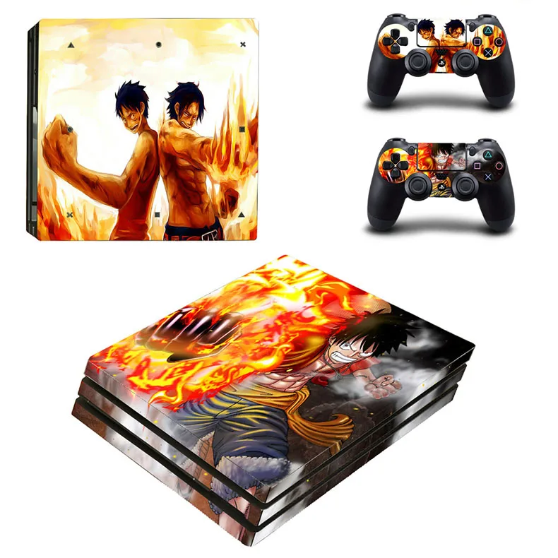 Аниме PS4 Pro стикер кожи s Play станция 4 Pro one piece Наклейка для sony Playstation 4 Pro консоль и два контроллера