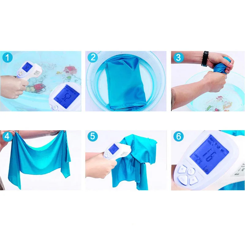 LDAJMW спортивное охлаждающее быстросохнущее портативное полотенце | Дом и сад