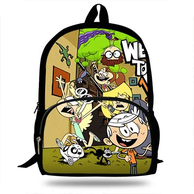 Детский рюкзак, школьные сумки, милый Mochila, громкий принт дома, рюкзак для мальчиков, классная сумка для книг, мультяшная сумка на плечо