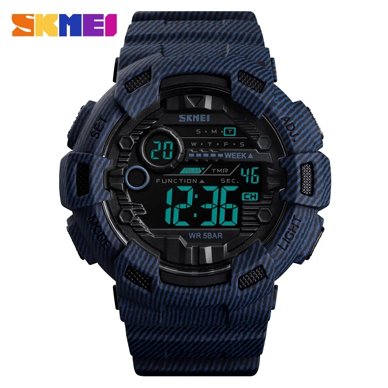 Часы SKMEI G Style мужские Роскошные брендовые кварцевые светодиодные спортивные