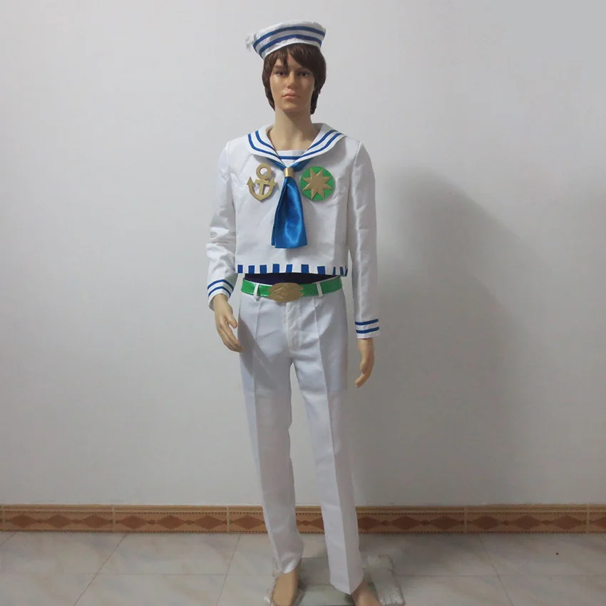 Необычное приключение JoJo костюм для косплея Josuke Higashikata униформа Хэллоуина наряд
