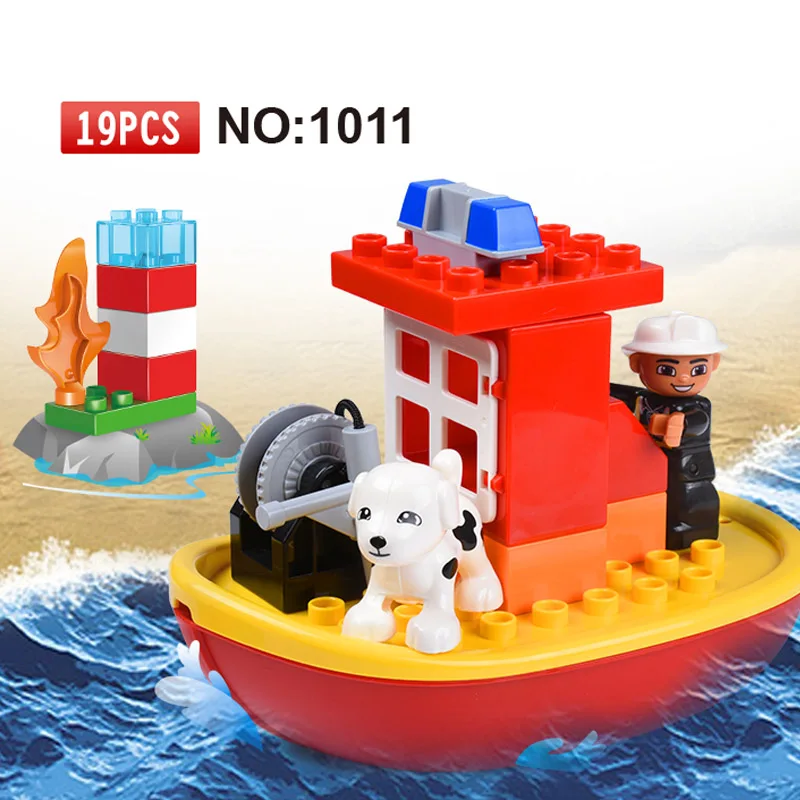 Пожарная станция пожарная лодка служба большие частицы строительные блоки