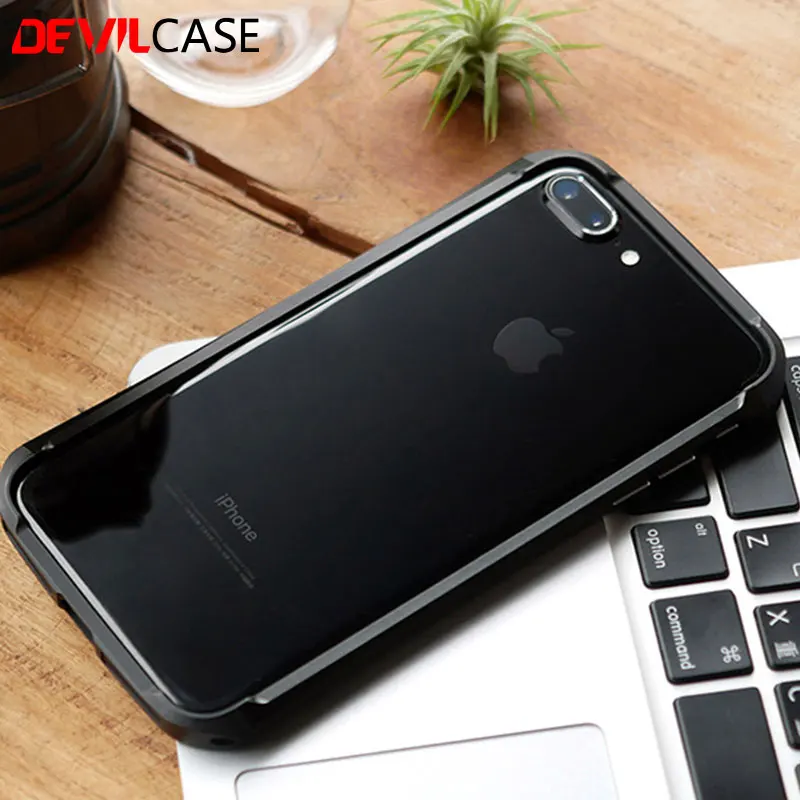 DEVILCASE для iPhone 7 7Plus новый тип X бампер рамка противоударный корпус алюминий +