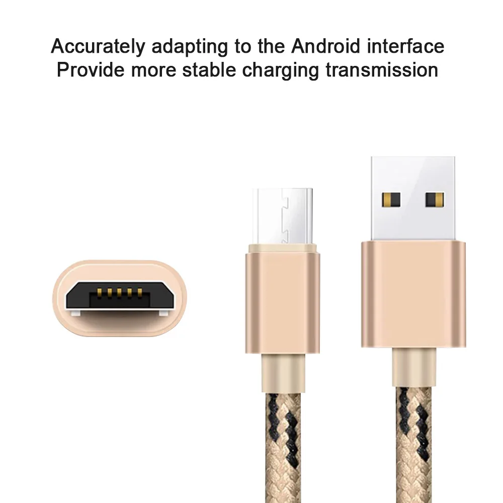 Micro USB кабель для быстрой зарядки синхронизации данных samsung huawei Xiaomi 8 9 Redmi Note4 5 Android