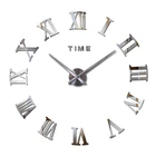 Настенные часы новая настоящая Европейская домашний декор акриловые зеркальные наклейки кварцевые наклейки для стены в гостиной, современные часы стрелка для часов