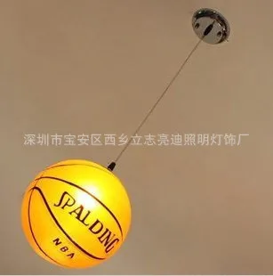 Футбол, Баскетбол, стекло, люстра, тематический бар, ресторан, детская комната, декоративные люстры, потолочные светильники