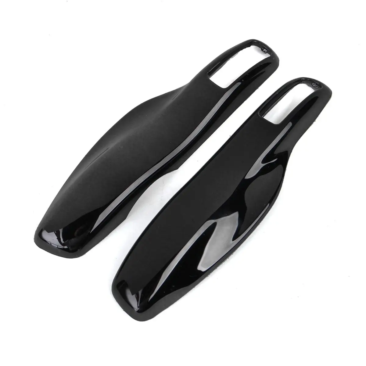 Gloss Black 1 шт. замена наклейка на машину защитный футляр для дистанционного ключа усовершенствованный корпус для ключей для Porsche Panamera Macan Cayman 911 - Название цвета: Gloss Black