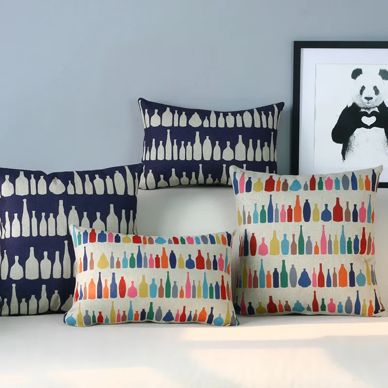 Креативная мультяшная Милая Подушка s маленькие цветные бутылочки подушка