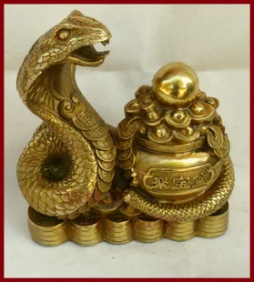 

Бронзовая змея, искусство Jinshe cornucopia, статуя, украшение для дома