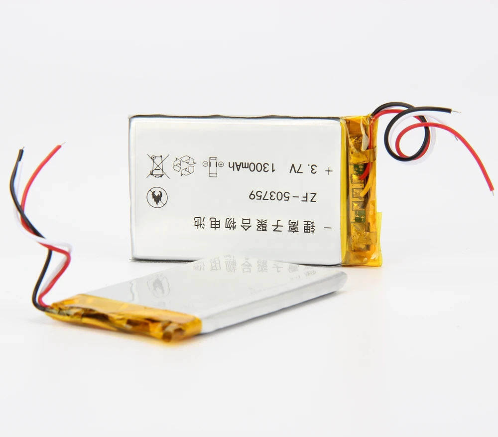 3 7 В 1300 мАч литий-полимерная батарея 503759 для gps игрушка-навигатор POWER BANK mp3 mp4