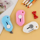 1 шт. креативный портативный канцелярский нож для обучения, предметы для резки, искусственный нож из нержавеющей стали, офисный художественный нож