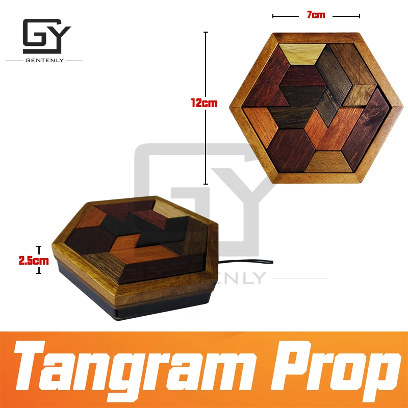 Реквизит для комнаты спасения Tangram реквизит реальной жизни игра Пазлы