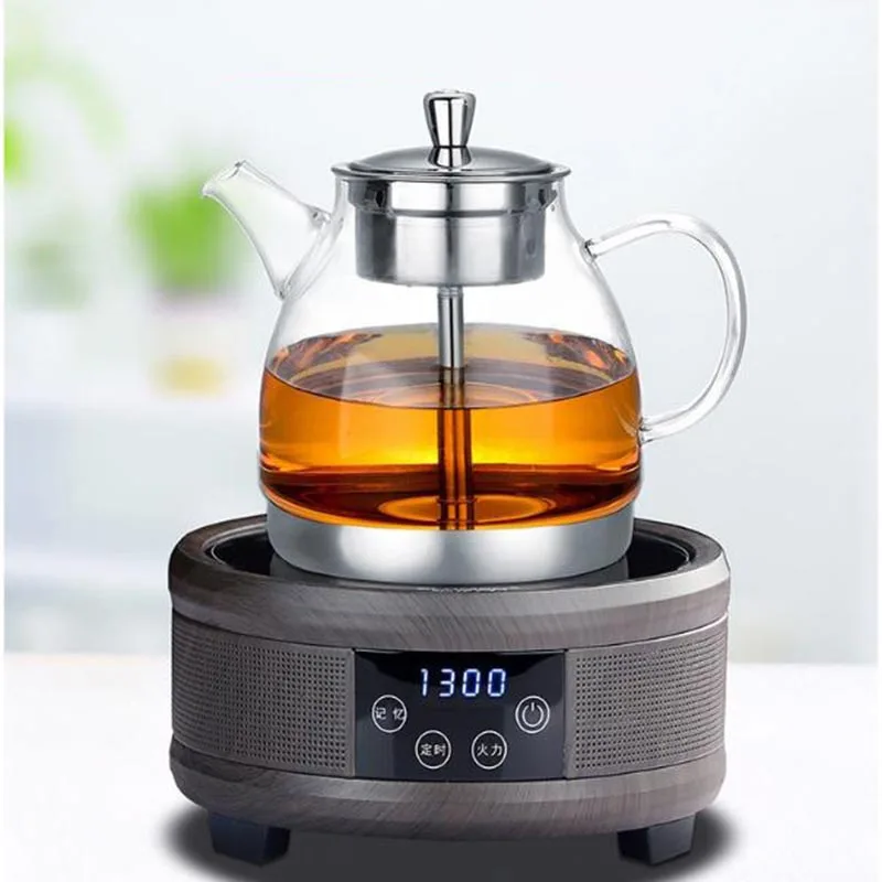 1300ml-1400ml Creative Steamed Tea Pot Heat Resistant Transparent Glass Teapot / Home Drinkware Juice Cool Water Lemon Kettle | Дом и сад
