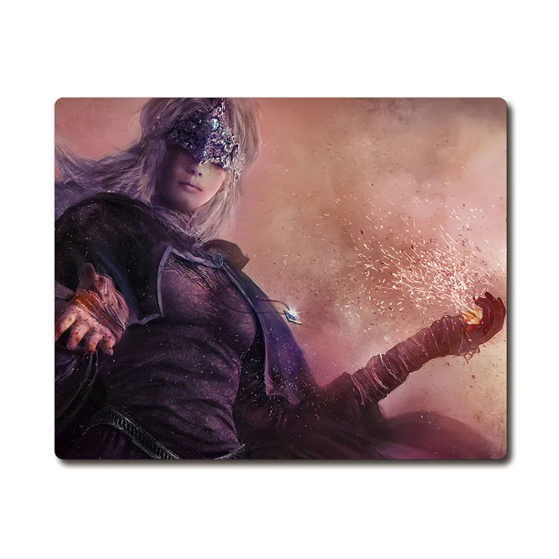 Резиновый противоскользящий коврик для мыши с принтом The Fire Keeper of DS3 CG 220x180x3 мм |