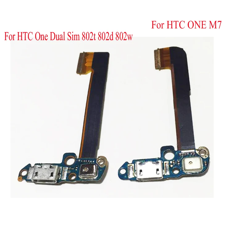 Micro USB зарядный порт док-станция разъем гибкий кабель лента для htc One Dual Sim 802t 802d 802 w/One M7 801e