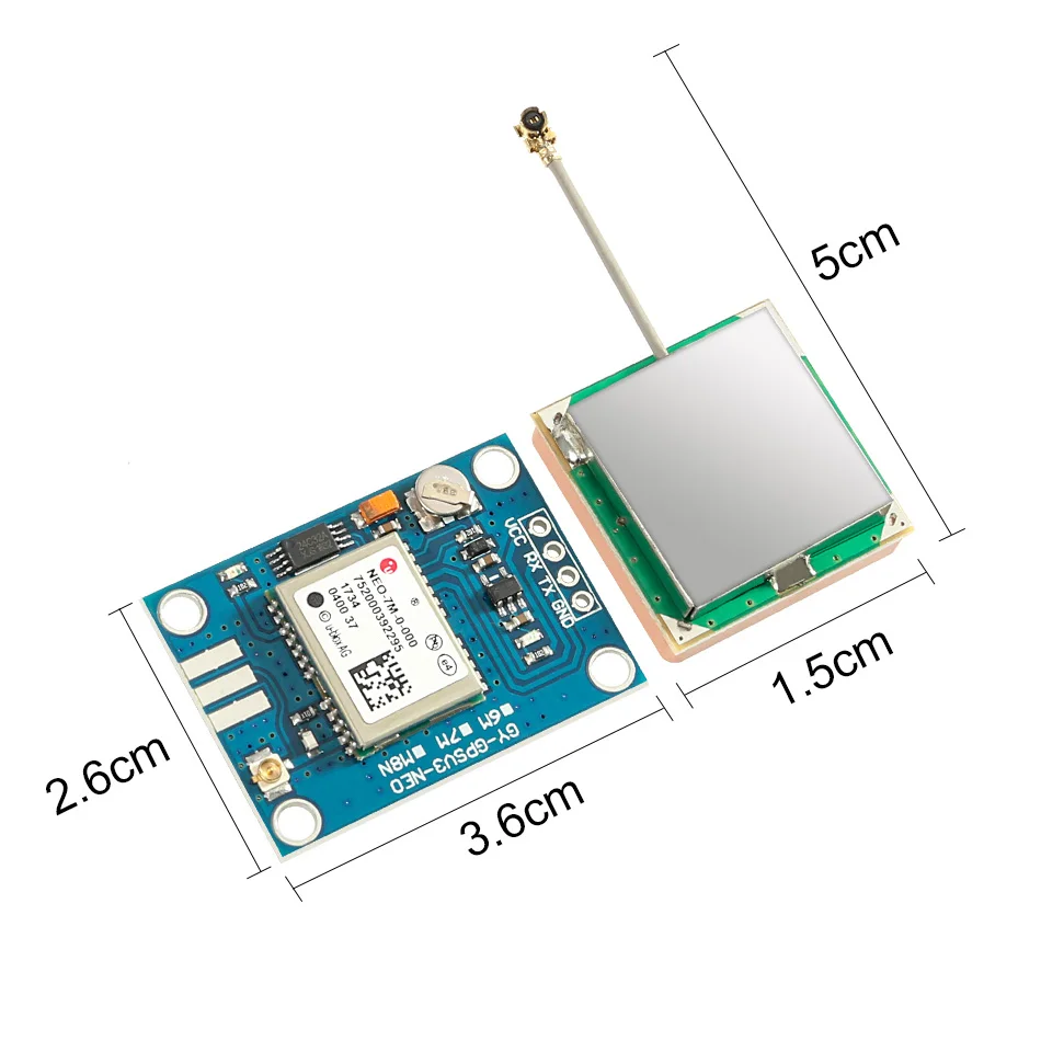 Для Arduino NEO-7M заменить Neo-6M двойная антенна Интерфейс GPS Мини EEPROM модуль