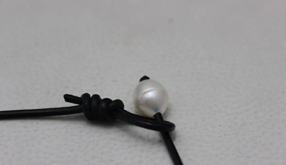 Темно коричневый Натуральная кожа Золотистого цвета пресной воды жемчужное