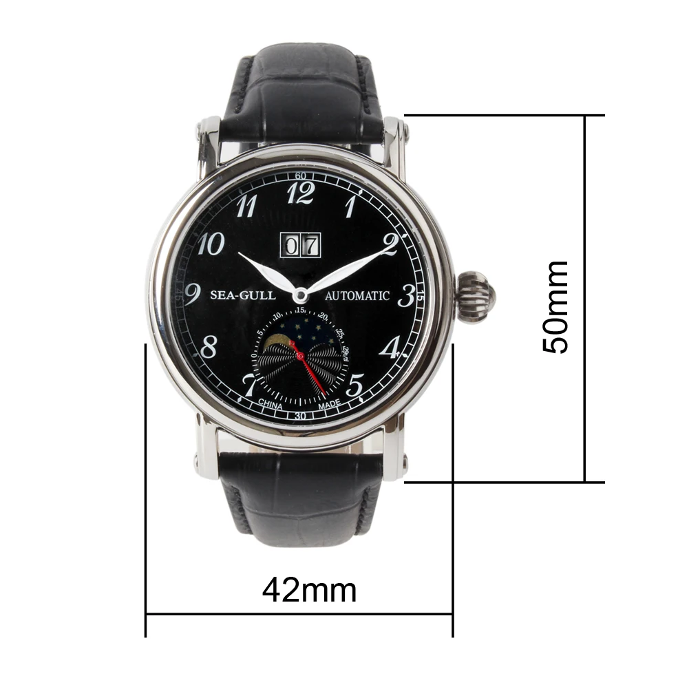 Подлинная Чайка Гранде Дата Луна фаза гуллош Лук Корона выставка обратно