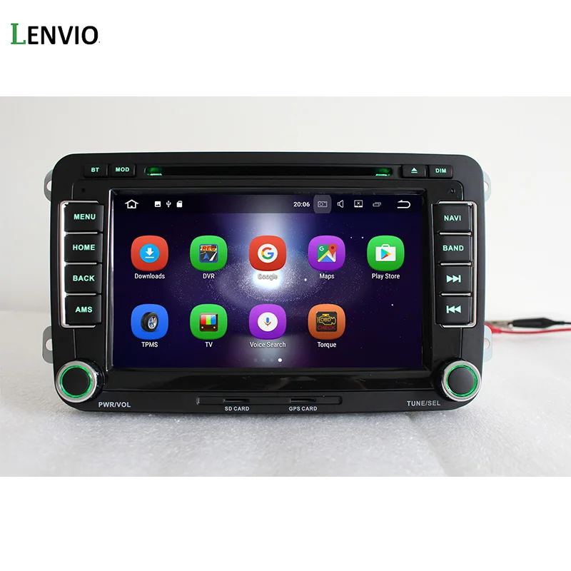 Автомобильный DVD-плеер Lenvio 2 Гб ОЗУ Din Универсальный Android 7 1 GPS для Volkswagen VW GOLF 5 6 PASSAT CC