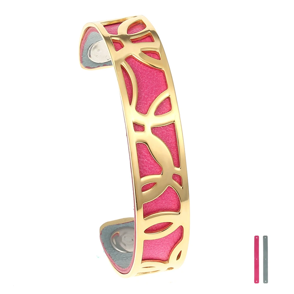 Legenstar Bijoux Jonc сменный Браслет на манжет Femme Argent 14 мм браслеты из нержавеющей стали браслеты для женщин - Окраска металла: gold