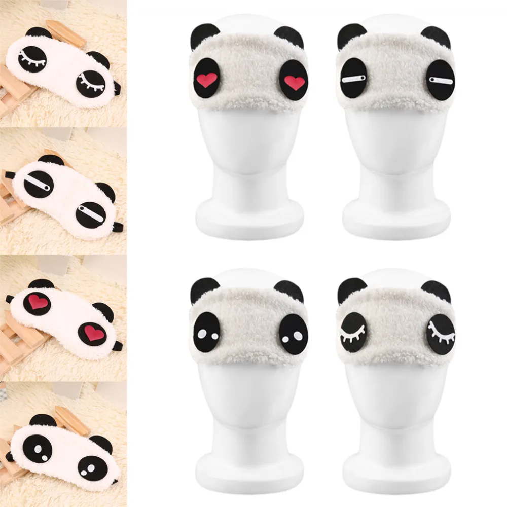 

1pcs Cute Panda Sleep Mask Sleeping Face Eye Blindfold Eyeshade Breathable Women Men Travel Cover Health Care Aid Eyepatch Tools
