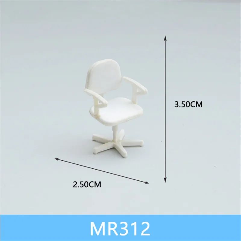 MR312 1 шт./лот масштаб 1:25 пластиковый миниатюрный мебель стол и стул для строительства поезда Макет железной дороги декорации аксессуары - Цвет: MR312