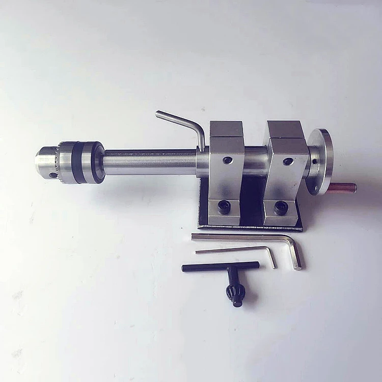 DIY сверлильный задний сток живой центр с базой для токарного станка вращающийся