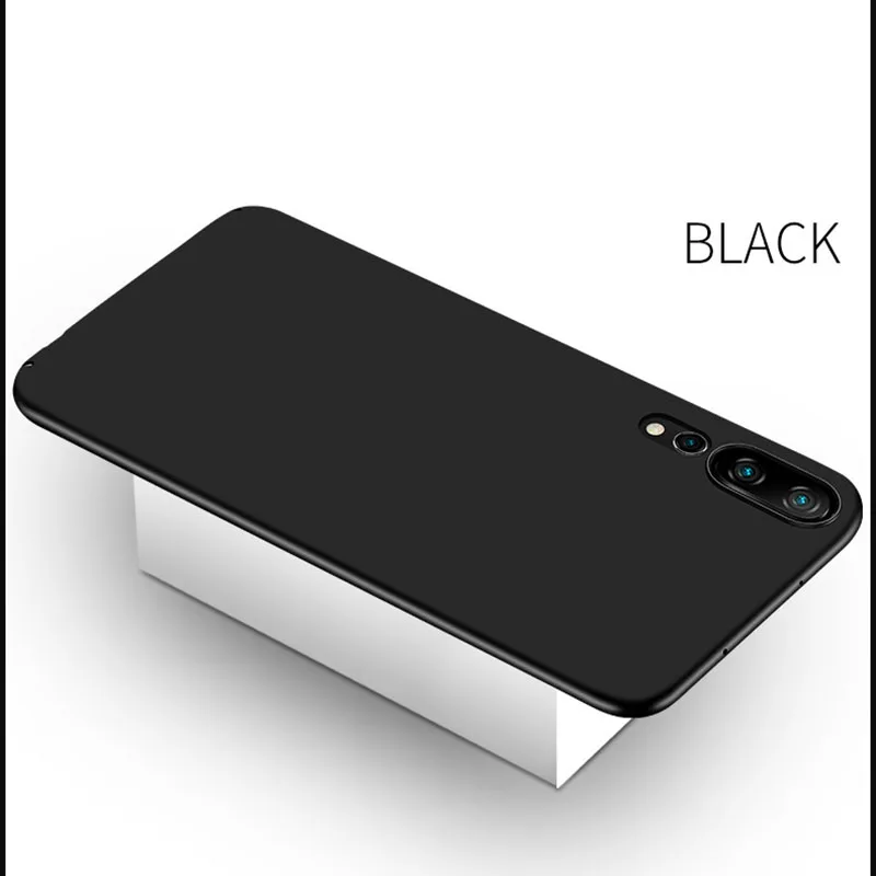 Black Жесткий защитный чехол из поликарбоната с полным покрытием для huawei G9 Youth P8 P9 P10 P20 P8 P9 P10 P20 Lite Plus Pro защита задней крышки телефона - Цвет: Black