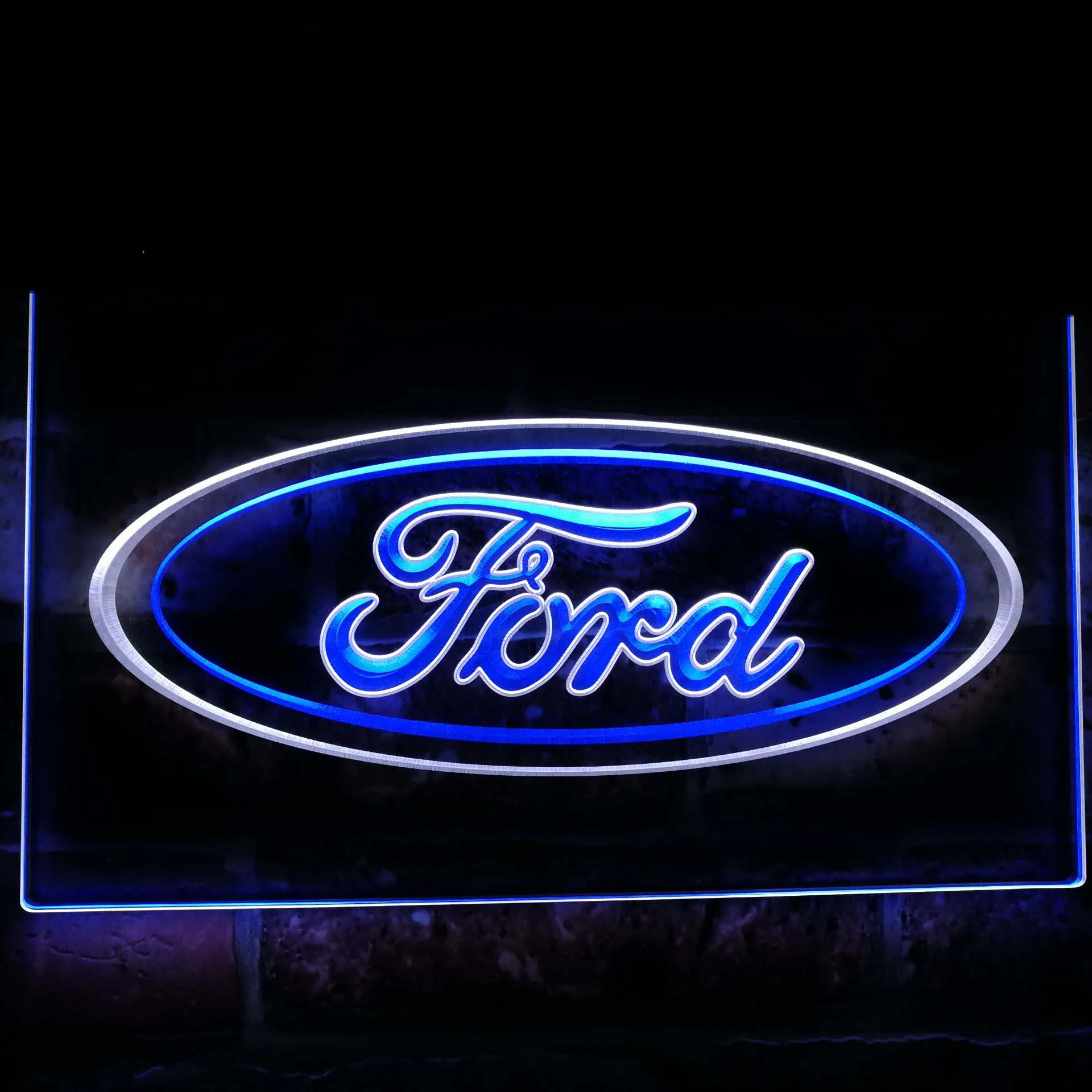 Украшение для автомобиля Ford неоновые светодиодные знаки двойного цвета|Таблички