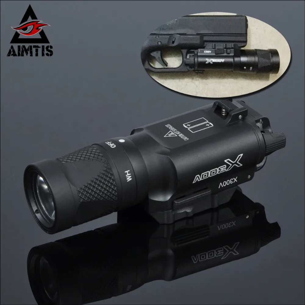 AIMTIS X300 X300V вспышка светильник Тактический мерцающий Tac пистолет Скаут Flashtorch